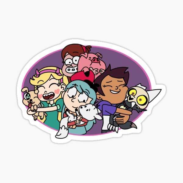 Animal sidekicks are a girls’ best friend Sticker
