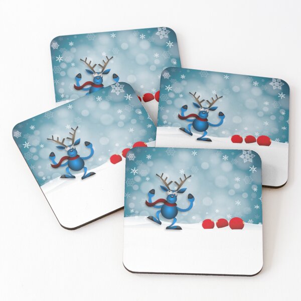 Item preview, Dancing Holiday Reindeer - Christmas Decorations designed and sold by ittybittyowl.