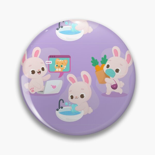 Item preview, Cute Animals Pattern in Covid19 designed and sold by RheanaDesigns.