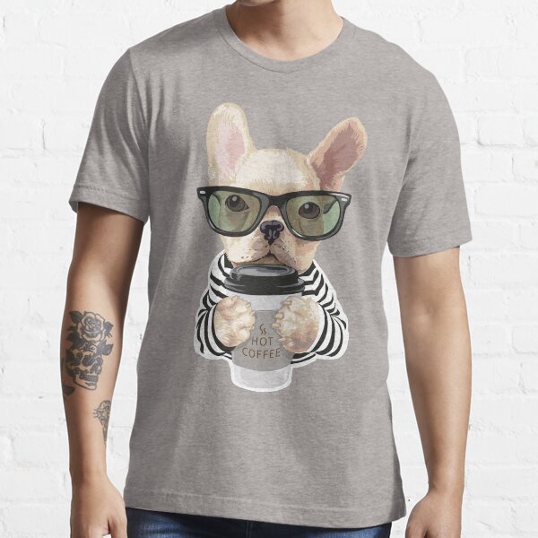 Vista previa del artículo con la obra «Pug de café», diseñado y vendido por urban-color.