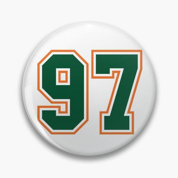 Item preview, Green And Orange Jersey 97 Number. Number ninety-seven Straight From Miami designed and sold by Urosek.