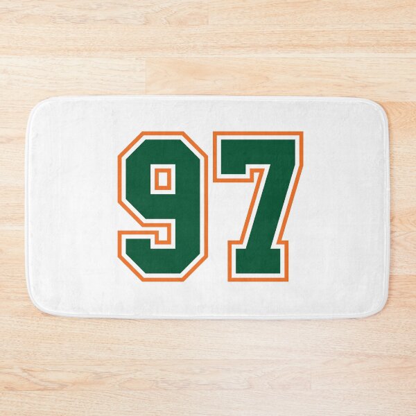 Item preview, Green And Orange Jersey 97 Number. Number ninety-seven Straight From Miami designed and sold by Urosek.