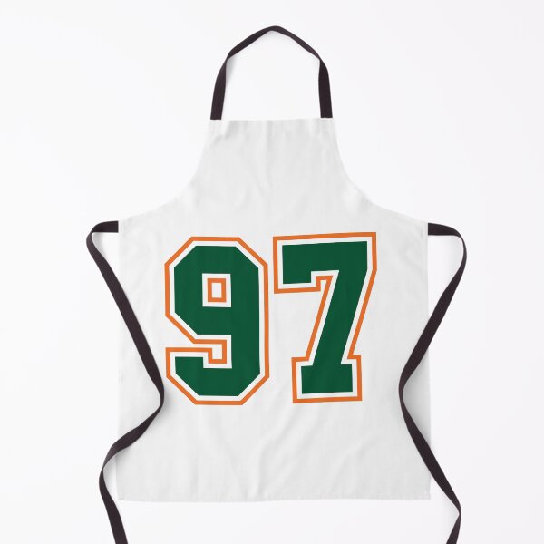 Item preview, Green And Orange Jersey 97 Number. Number ninety-seven Straight From Miami designed and sold by Urosek.