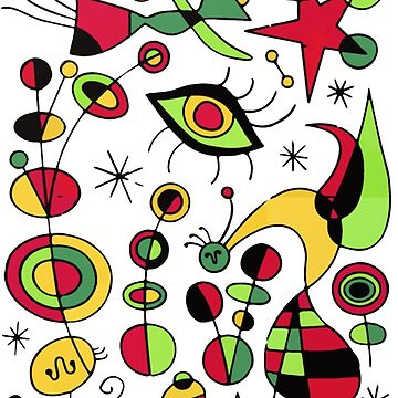 Joan Miro Peces De Colores (Colorful Fish ) Artwork for Posters Tshirts  Prints Men Women Kids Wallpaper by ARTORAMA SHOP