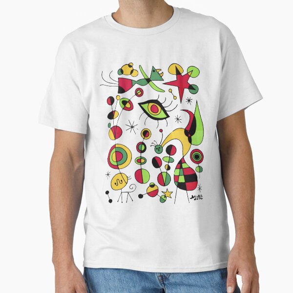Vista previa del artículo con la obra «Camiseta Joan Miró Peces De Colores (peces coloridos) », diseñado y vendido por Joseph Narob.