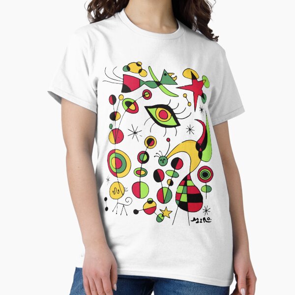 Artikel-Vorschau von Joan Miro Peces De Colores (Bunter Fisch) T-Shirt , designt und verkauft von Joseph Narob.
