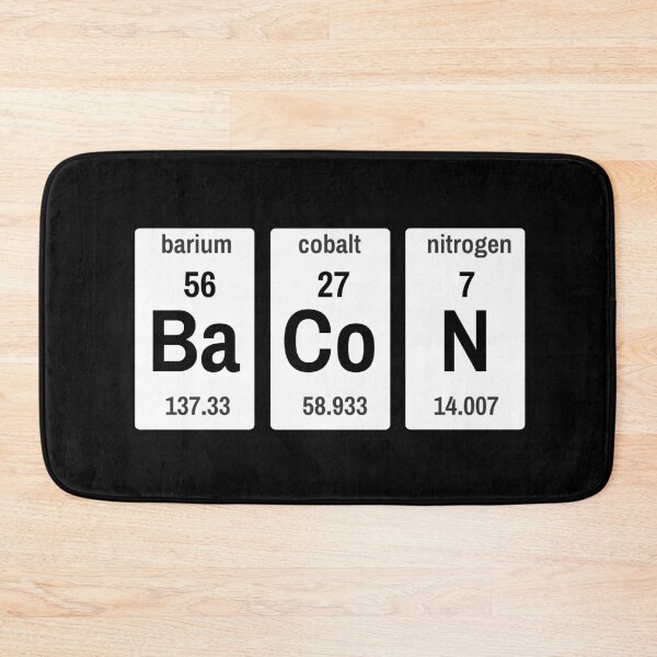 Item preview, BACON - Geeky Periodic Table designed and sold by ProtonProject.