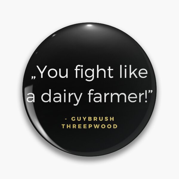 Item preview, You fight like a dairy farmer! - Guybrush Threepwood Quote designed and sold by ubaDesigns.