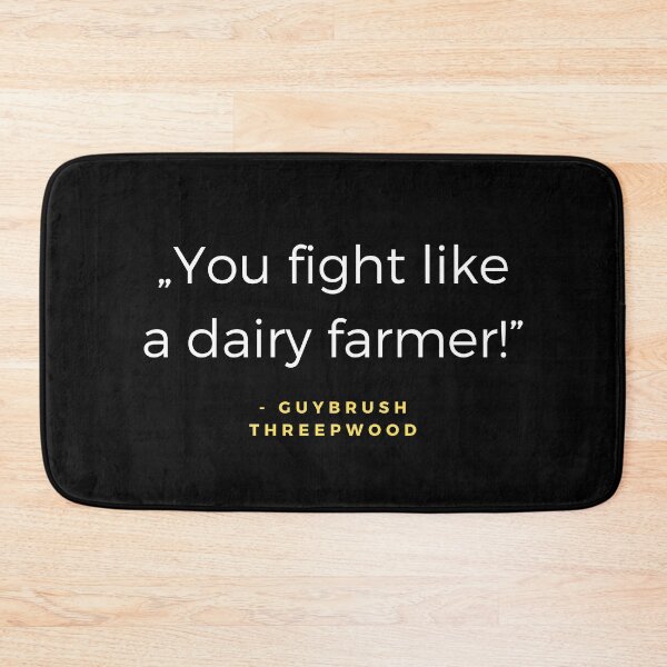 Item preview, You fight like a dairy farmer! - Guybrush Threepwood Quote designed and sold by ubaDesigns.