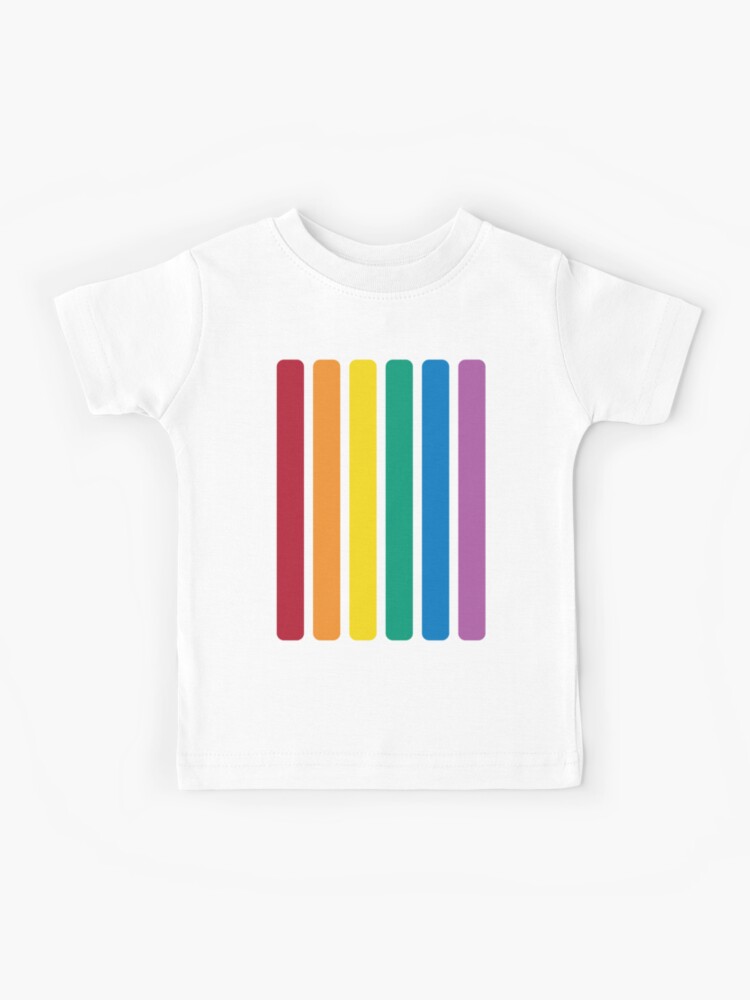 bænk Spekulerer Målestok Rainbow Design with 6 Popular Colors of Red Orange Yellow Green Blue and  Violet" Kids T-Shirt for Sale by jennyzhang | Redbubble