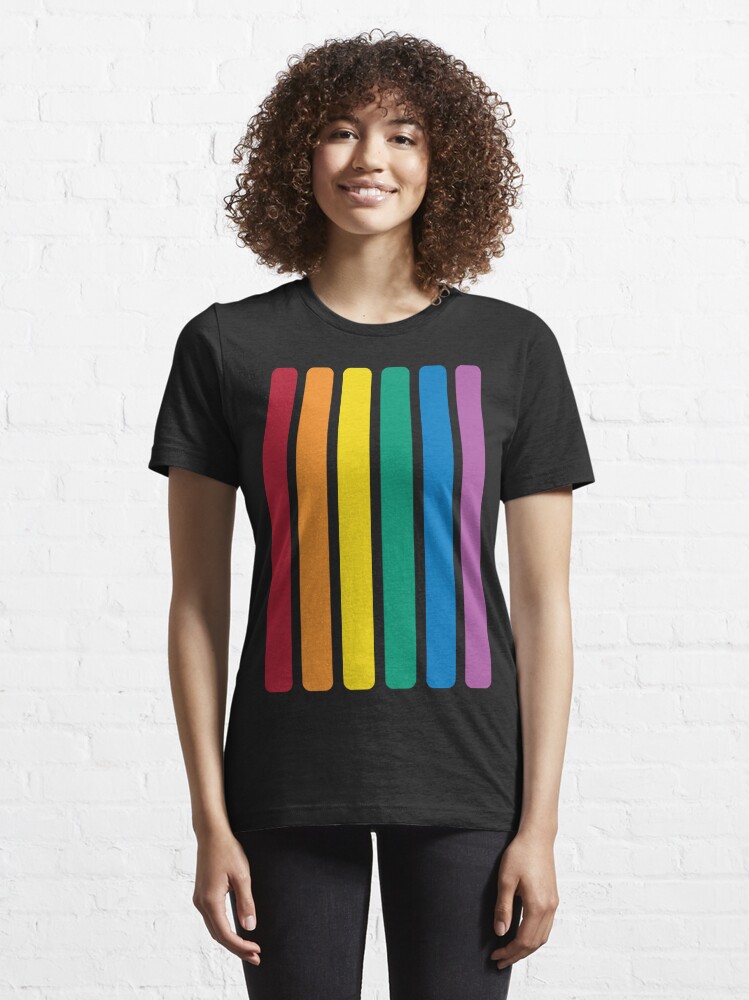  Rainbow Design - Red,Yellow,Pink,Green,Orange,Purple & Blue  Long Sleeve T-Shirt : Clothing, Shoes & Jewelry