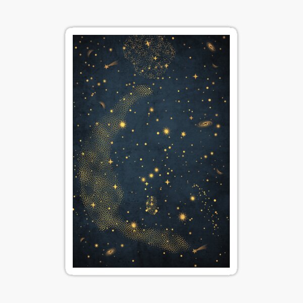 Item preview, Orion Belt Constellation (blue background) designed and sold by Octavia Soldani.