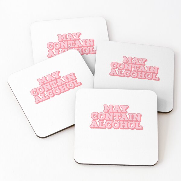 Item preview, May Contain Alcohol Drinking Water Joke Pink designed and sold by sharedipmemes.