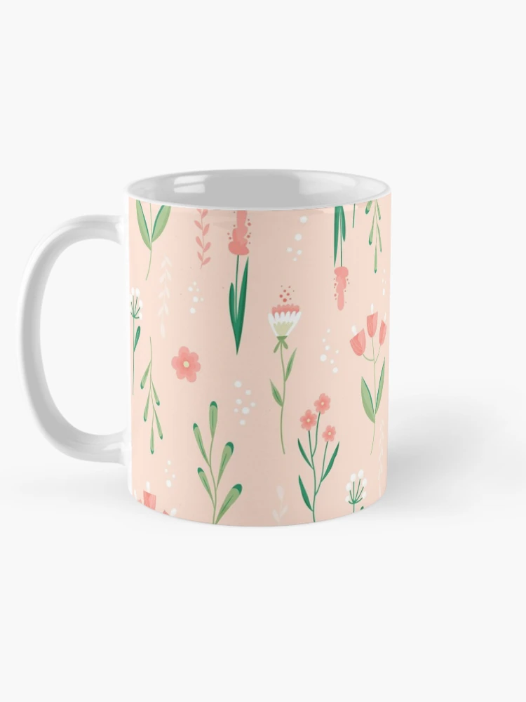 Thumbnail 5 of 6, Coffee Mug, Beautiful Flower Pattern designed and sold by RheanaDesigns.