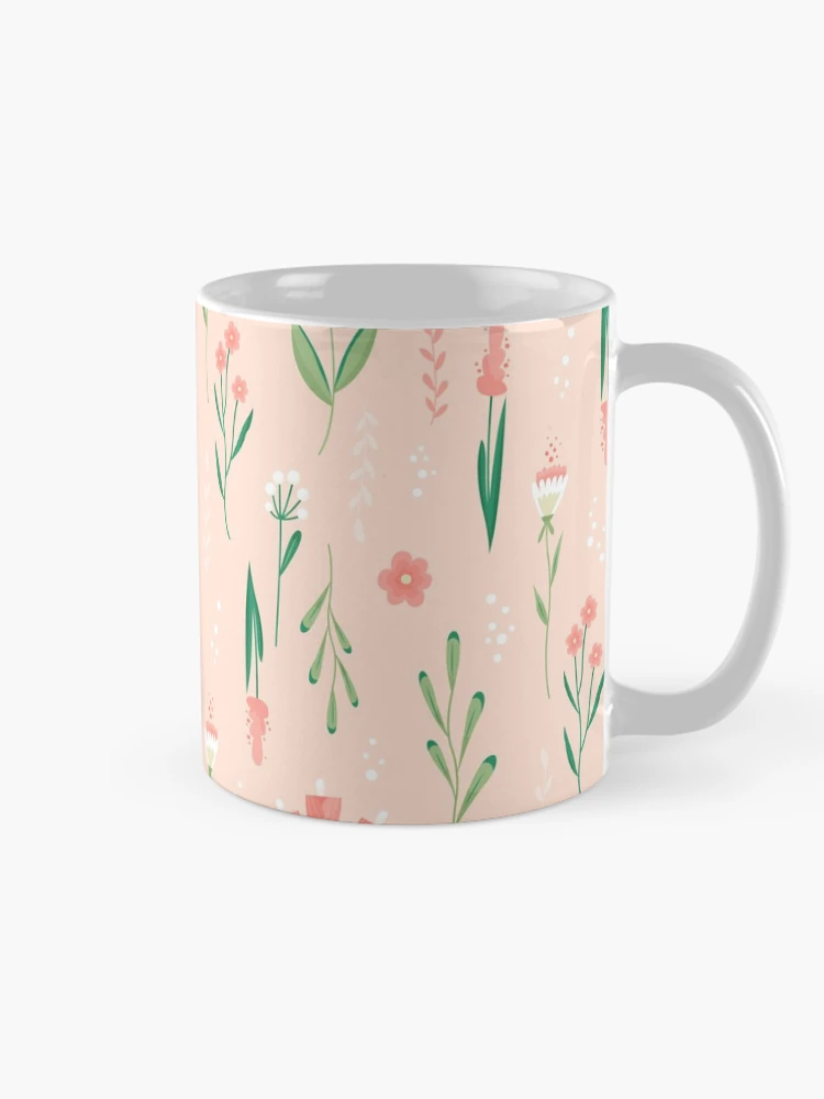 Thumbnail 3 of 6, Coffee Mug, Beautiful Flower Pattern designed and sold by RheanaDesigns.
