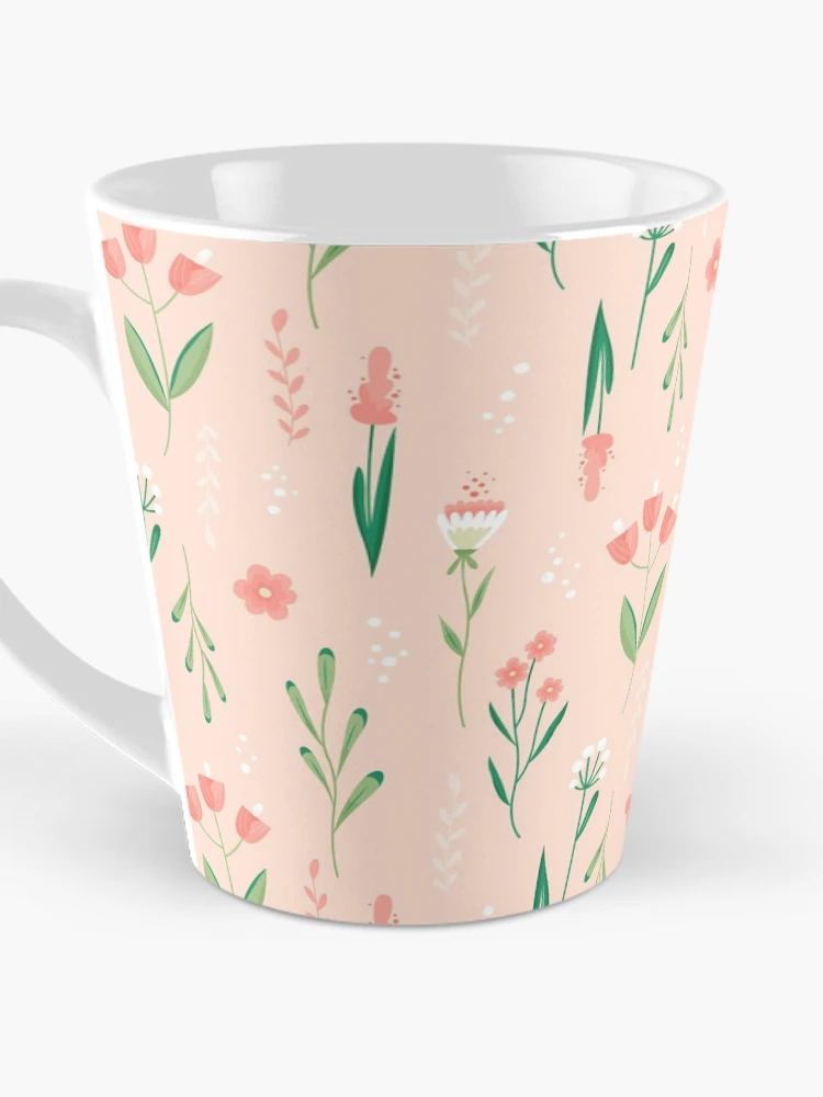 Thumbnail 3 of 4, Coffee Mug, Beautiful Flower Pattern designed and sold by RheanaDesigns.