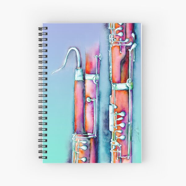 Colorful Bassoon Spiral Notebook