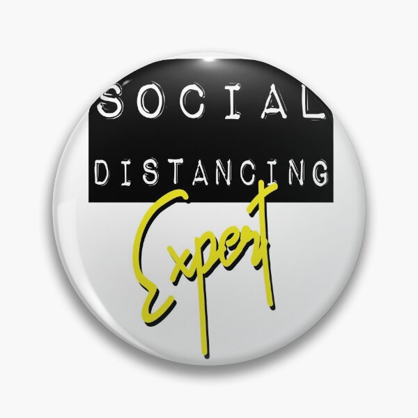 Item preview, Social Distancing Expert Mask Quarantine Isolation designed and sold by Two Left Hands Design.