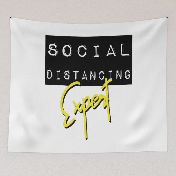 Item preview, Social Distancing Expert Mask Quarantine Isolation designed and sold by Two Left Hands Design.