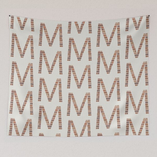 Item preview, Brick wall M letter designed and sold by EngineerGoC.