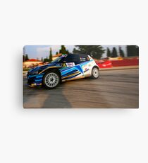 Rally car Metal Print
