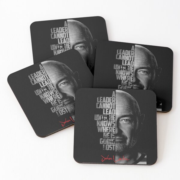 Item preview, Black and white John Locke Lost tv show quote poster designed and sold by Enea Kelo.