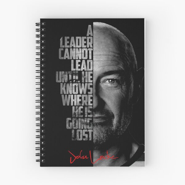 Item preview, Black and white John Locke Lost tv show quote poster designed and sold by Enea Kelo.
