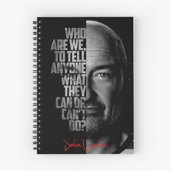 Item preview, Black and white John Locke Lost tv show quote poster designed and sold by Enea Kelo.