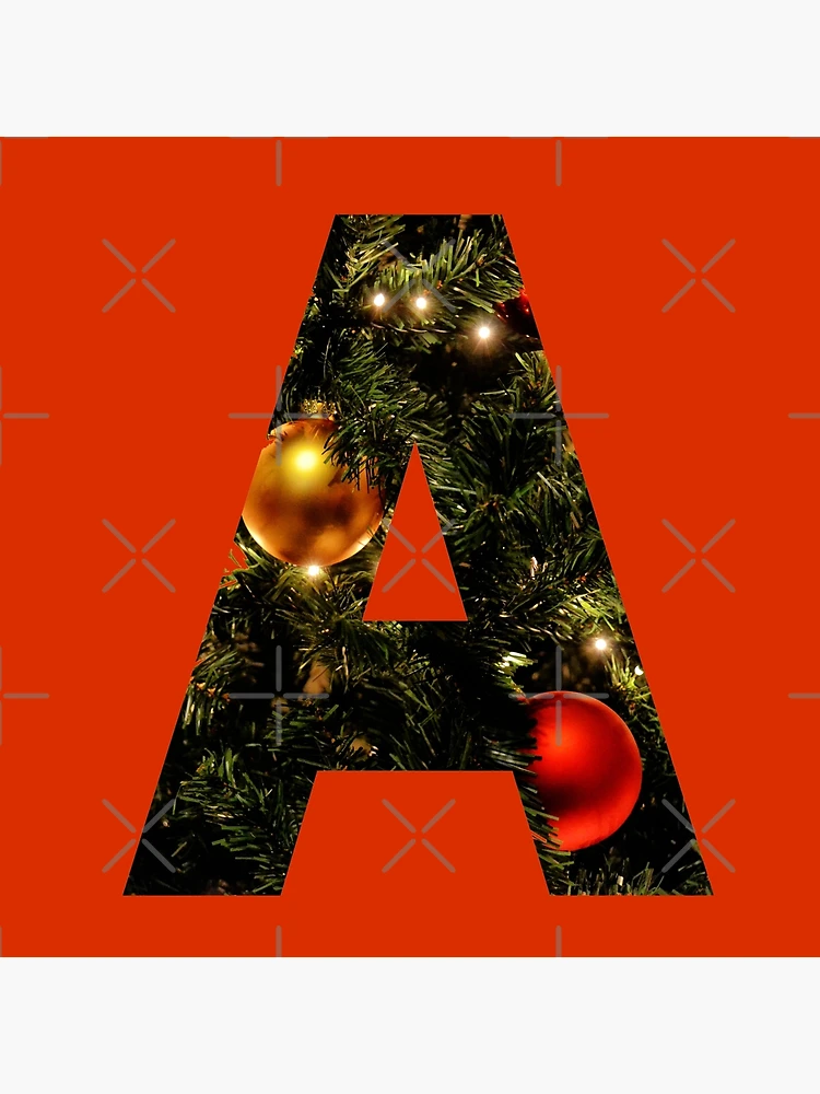 Sparkly Christmas Letter L Poster for Sale by LiveAndGlow