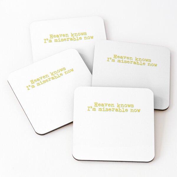 Item preview, Heaven Knows I'm Miserable Cute Quote Bright designed and sold by sharedipmemes.