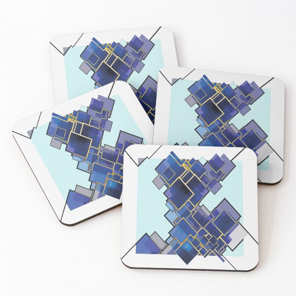 Item preview, Diamonds Blue and Gold designed and sold by estessArt.