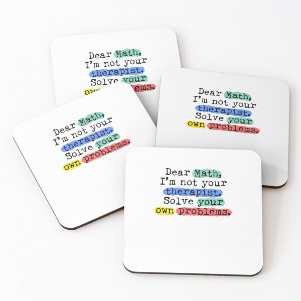 Item preview, Dear Math Problems Joke Colorful School College designed and sold by sharedipmemes.