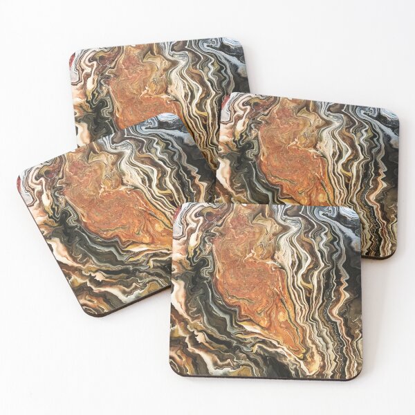 Item preview, Copper Lake abstract acrylic painting designed and sold by Color Splash Gallery.