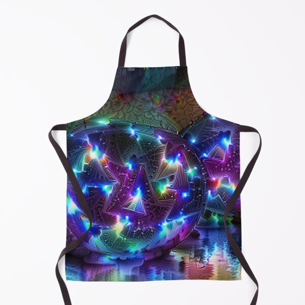 Two scary pumpkins in the cold weather! Apron