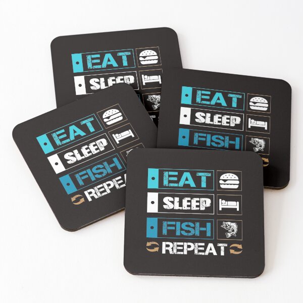 Item preview, Eat Sleep Fish Repeat designed and sold by cutitoutsir.