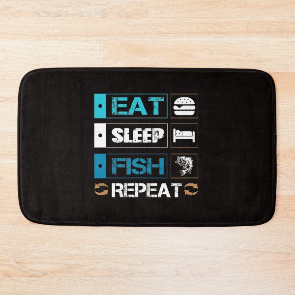 Item preview, Eat Sleep Fish Repeat designed and sold by cutitoutsir.