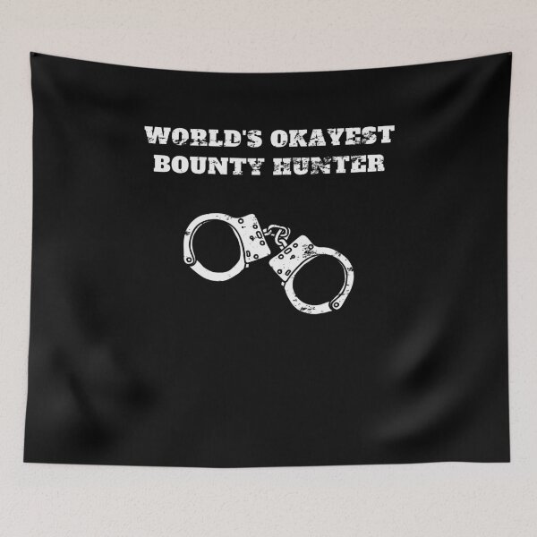 Item preview, World's okayest bounty hunter bail recovery Retro Vintage designed and sold by Jeangel97.