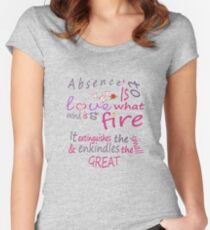 Memorable Love Quote Women's Fitted Scoop T-Shirt