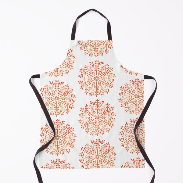 Item preview, Pretty Red Snowflake Leaf Pattern Vintage Classic Victorian Design designed and sold by awonacott.