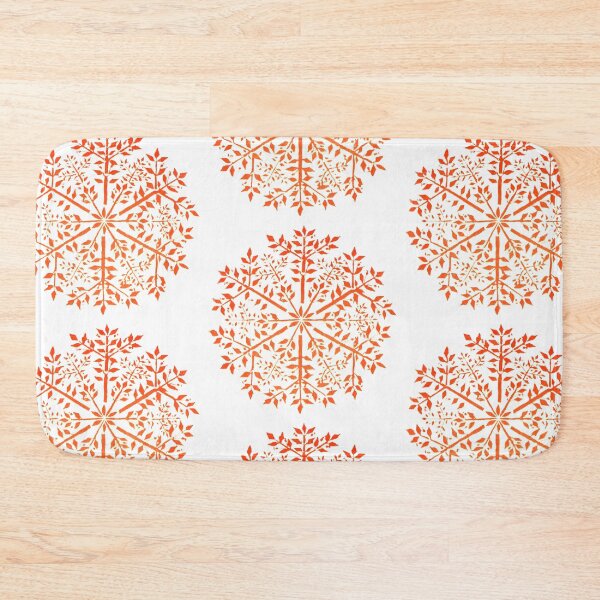 Item preview, Pretty Red Snowflake Leaf Pattern Vintage Classic Victorian Design designed and sold by awonacott.