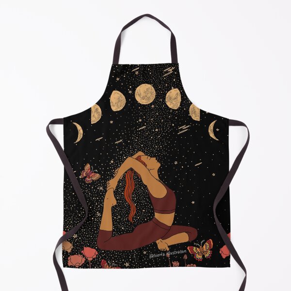 Item preview, Copy of Yoga Meditation Girl Moon Phases Art red summer designed and sold by sierratruong.
