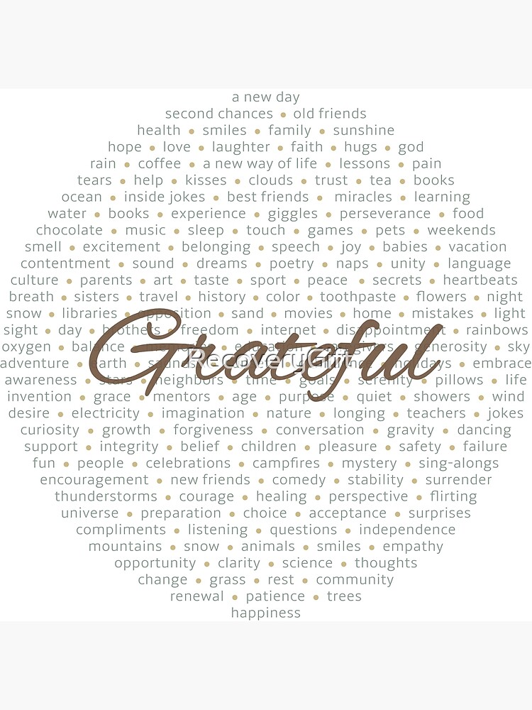 "Gratitude Color" Framed Art Print by RecoveryGift Redbubble