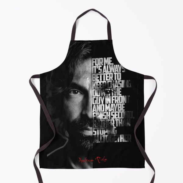 Item preview, Black and white Andrea Pirlo quote, designed and sold by Enea Kelo.