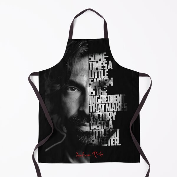 Item preview, Black and white Andrea Pirlo quote, designed and sold by Enea Kelo.