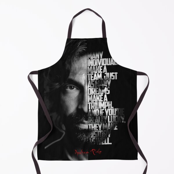 Item preview, Black and white Andrea Pirlo quote, designed and sold by Enea Kelo.