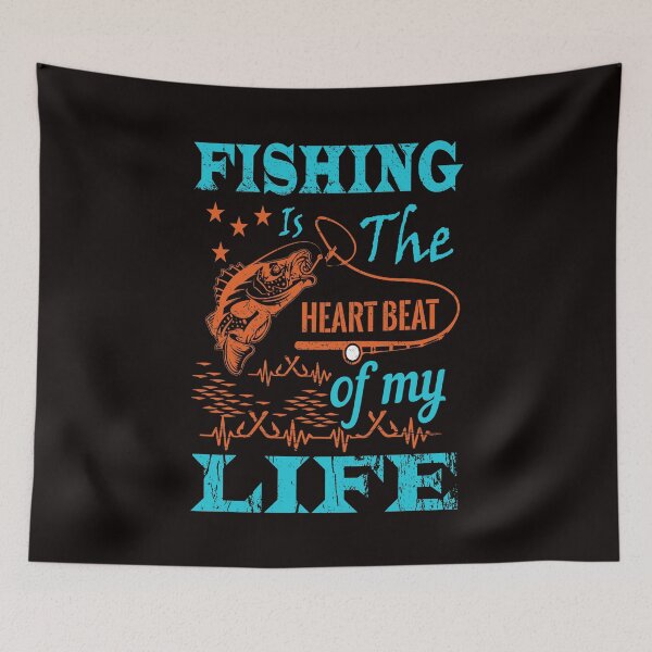 Item preview, Fishing Is the Heartbeat of Life designed and sold by cutitoutsir.