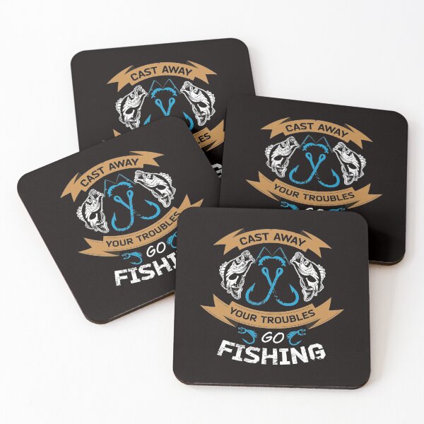Item preview, Cast Away your Troubles Go Fishing designed and sold by cutitoutsir.