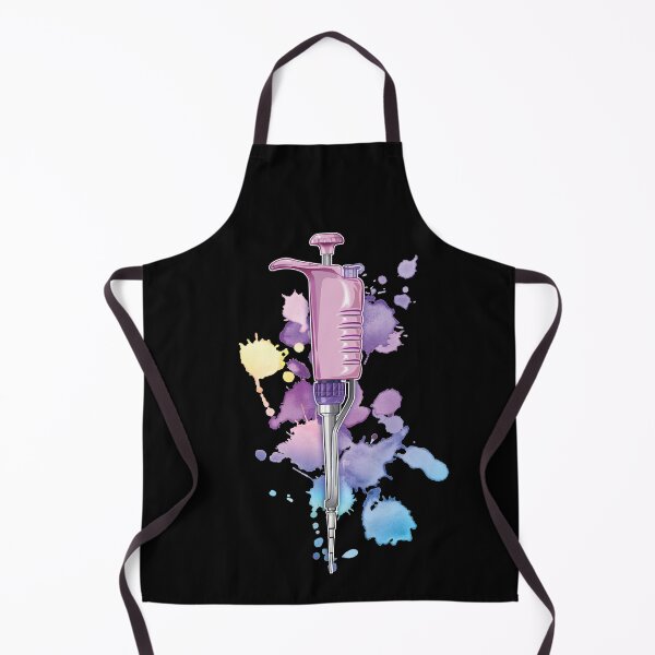 Item preview, Pipette Micropipette PCR CRISPR DNA watercolour splash design designed and sold by Zit-Zat-Zot.