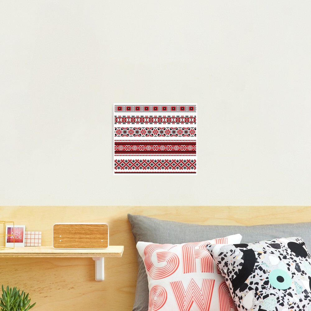 Ukrainian Embroidery Ornament Photographic Print