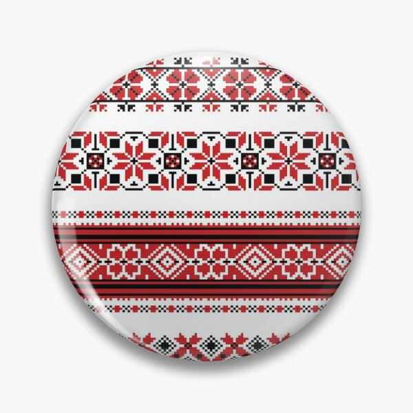 Ukrainian Embroidery Ornament Pin